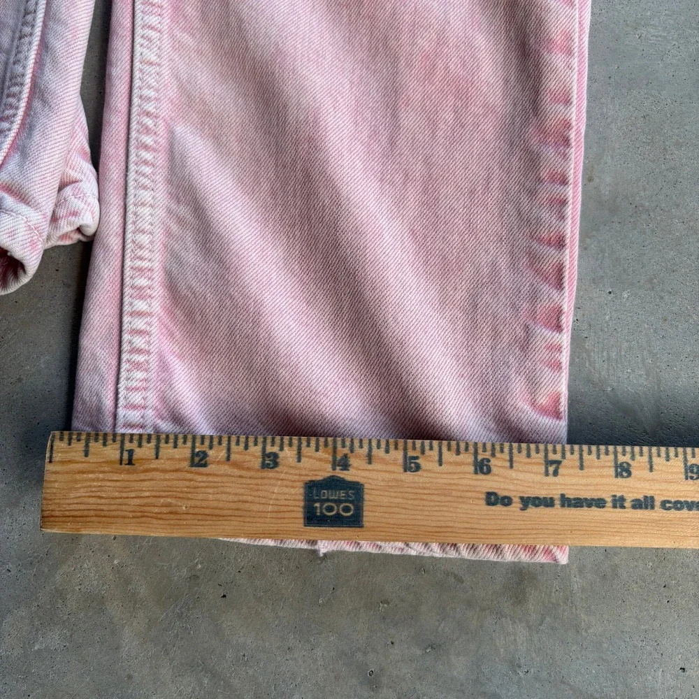 Levis 511 Slim Fit Pink Acid Wash Denim Jeans Mens 36x36 Grunge Casual Colorful